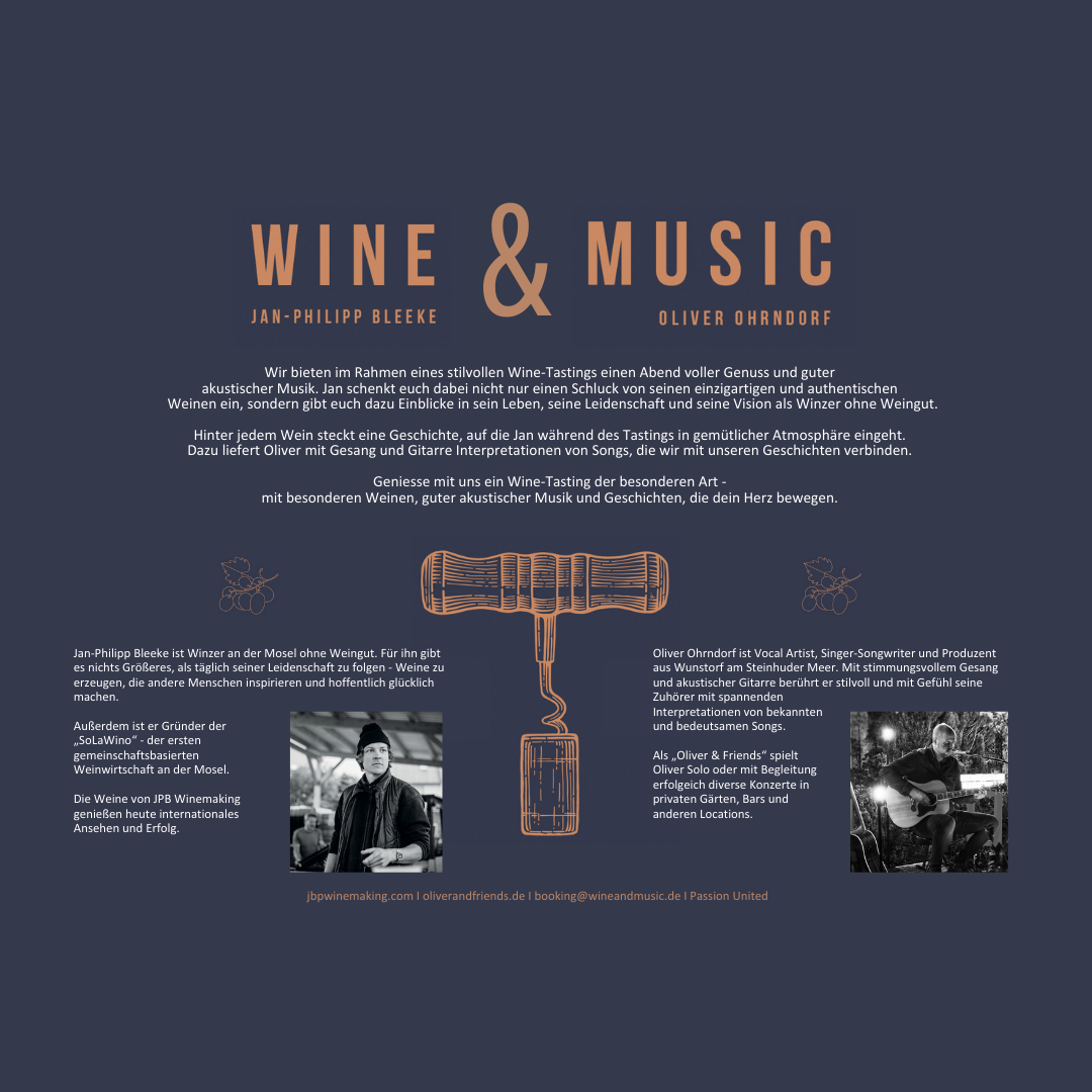 Wine&Music: Jan Bleeke Winzer & Oliver Ohrndorf Gitarrist